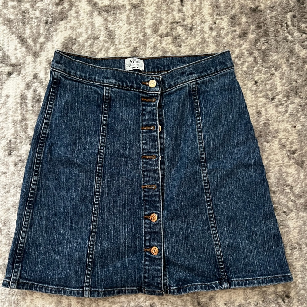 J crew denim skirt